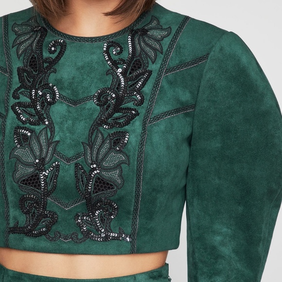 Embroidered Crop Top - Picture 2 of 4